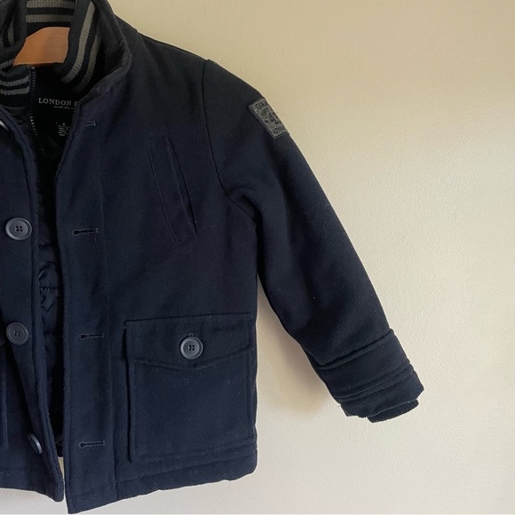 London Fog Boys Wool Blend Jacket Coat Classy Kids Childrens Size 6 6T - Picture 7 of 9